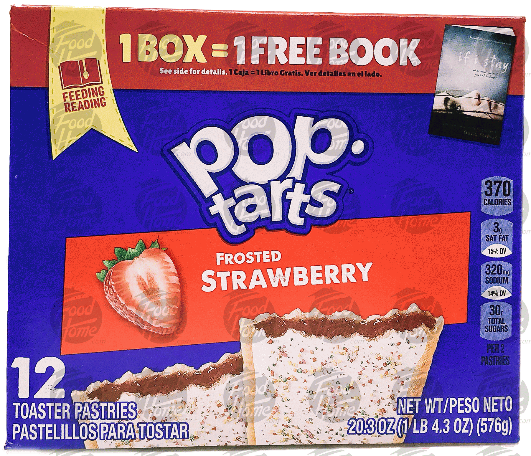 Pop tarts  frosted strawberry toaster pastries, 12 pastries, box Full-Size Picture